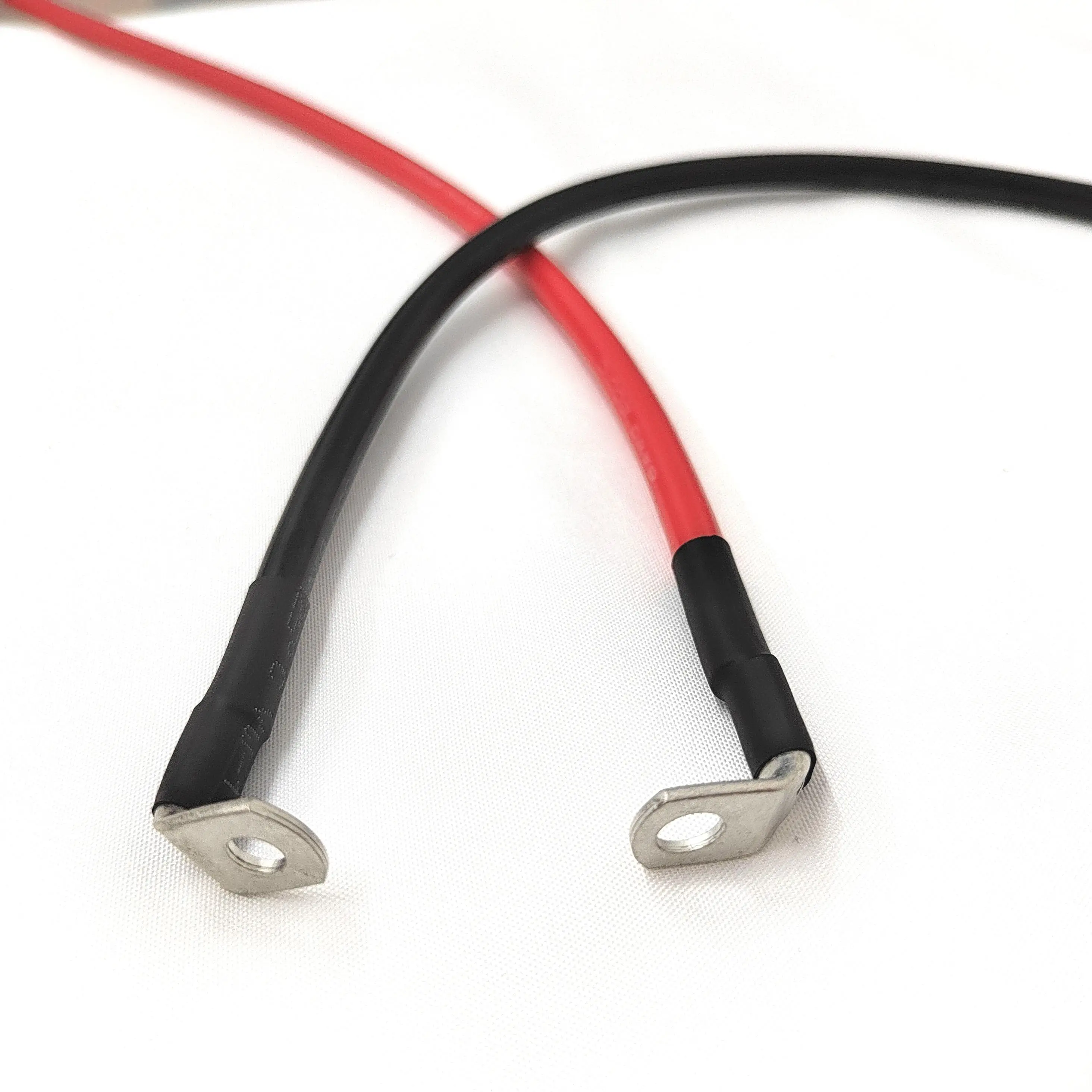 Battery Cable Silicone Soft Cable Red Black Color with Terminal Connected Positive Negative Wire 20/30/50/100CM 1M 0/2/4/6/8AWG