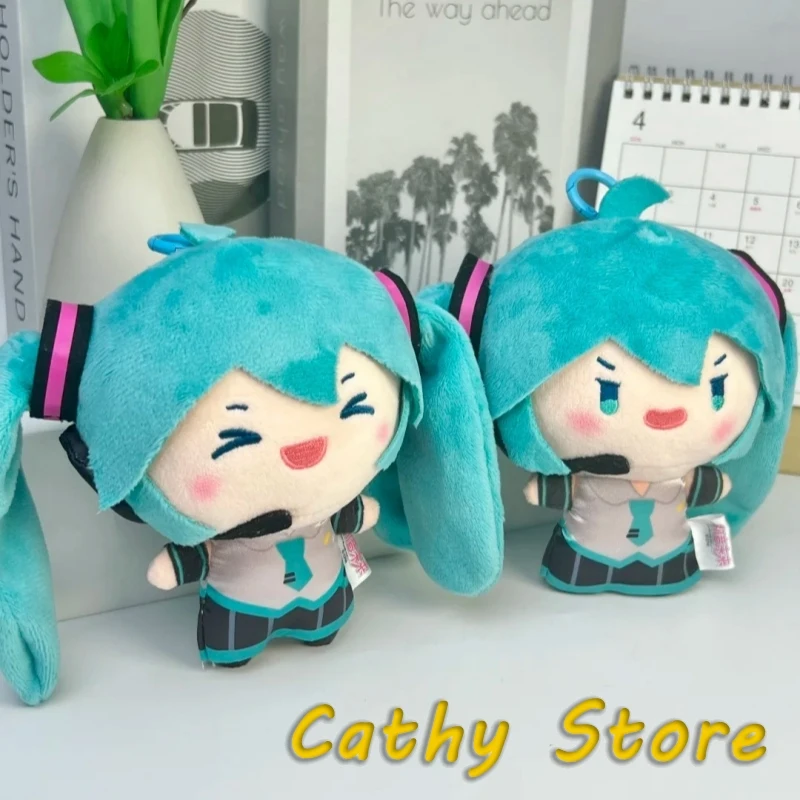 Original Hatsune Miku Horsetail Throwing Series Anime Plush Doll Pendant Cute Fufu Miku Model Desktop Decor Collect Birthday Gif