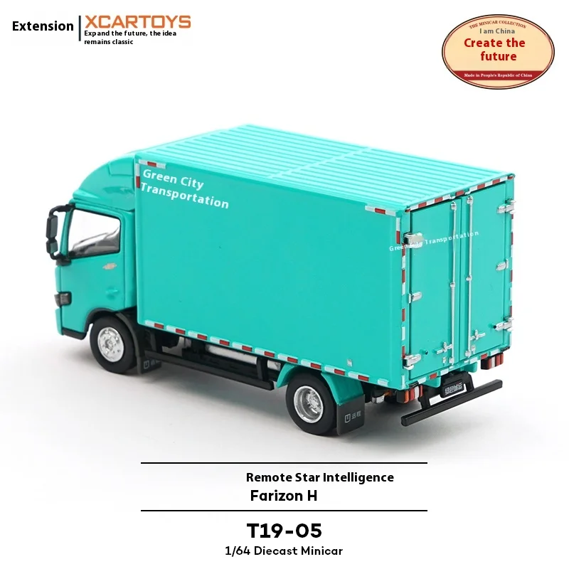 XCARTOYS Legierungsautomodell im Maßstab 1:64, Spielzeug, ferngesteuert, grün, städtischer Transport, nicht fahrgesteuertes Transportspielzeugfahrzeug