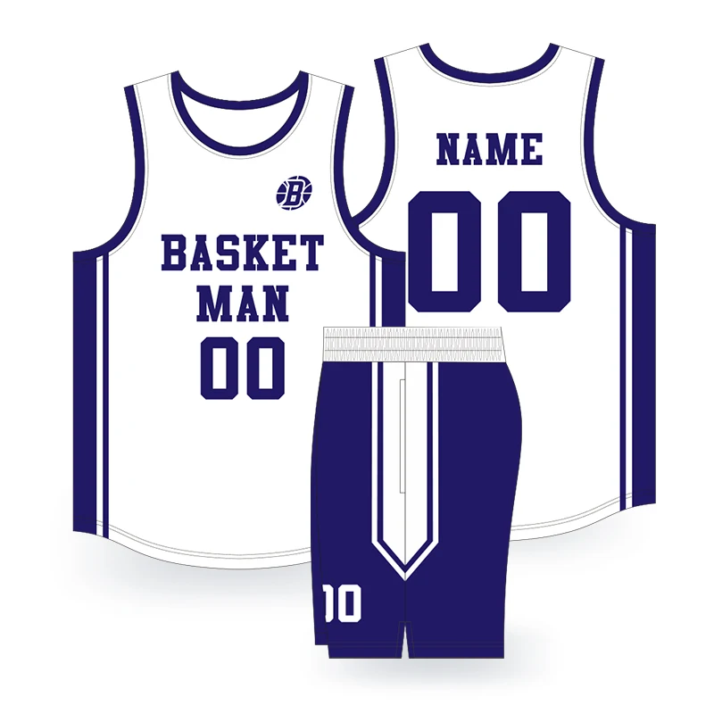 BASKETMAN Customizable Basketball Sets Hot Press Printed Name Number Logo Jerseys Shorts Uniforms Quickly Dry Fitness Tracksuits