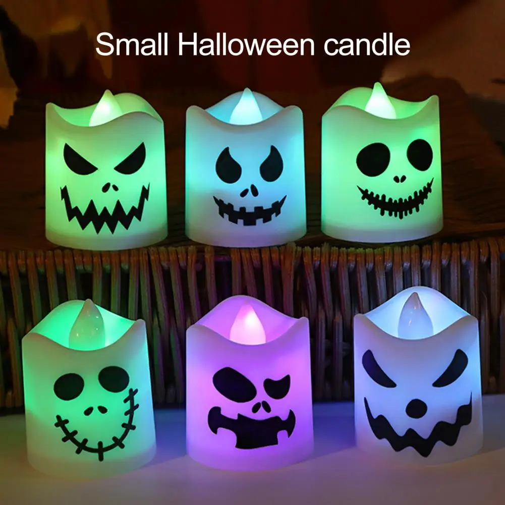 Electronic Halloween Decorations Spooky Candle Decorations Set Spooky with These 6pcs Halloween Ghost Pumpkin Led for Home