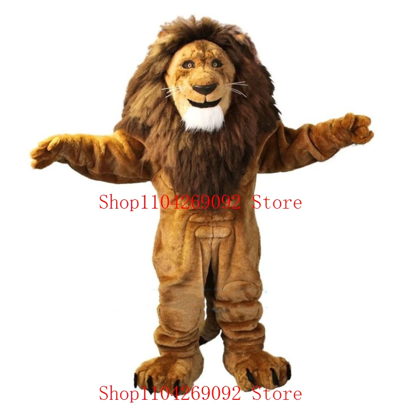 

New Furry Fursuite Lion Mascot Costume for Adult Cartoon Cosplay Costumer Birthday Party Event Advertising Suite Custom