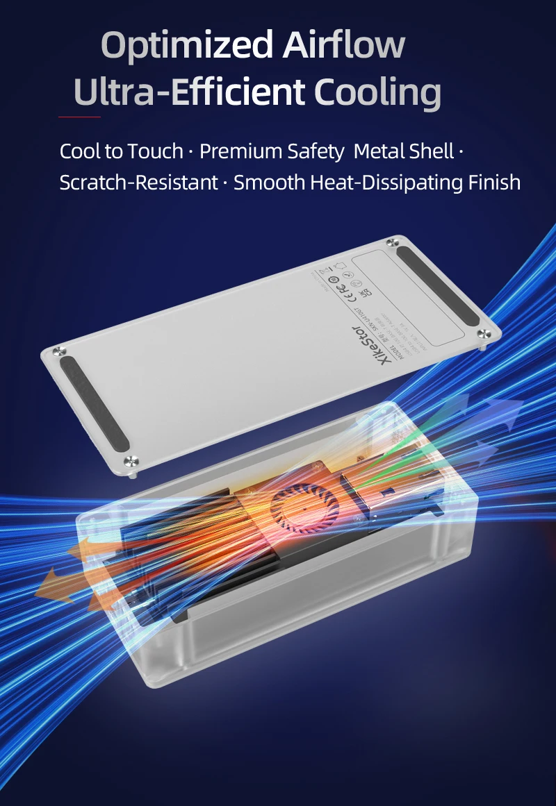 XikeStor RJ45 & USB4.0 Port 10gb Network Card with Main Control JHL634 USB4 to 10G BASE-T Converter 10M/100M/1000M/2.5G/5G/10G