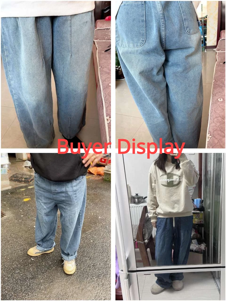 Women Vintage Streetwear Denim Pants Korean Loose Oversized  Lace Up Jeans Wide Leg Grunge Denim Pants Y2K Jeans Trousers