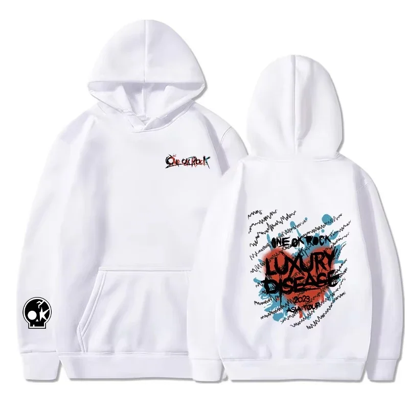 2025 One Ok Rock sudaderas con capucha para hombre, sudaderas de manga larga a la moda, sudaderas con capucha para mujer y hombre, jersey fresco Unisex con capucha de manga larga