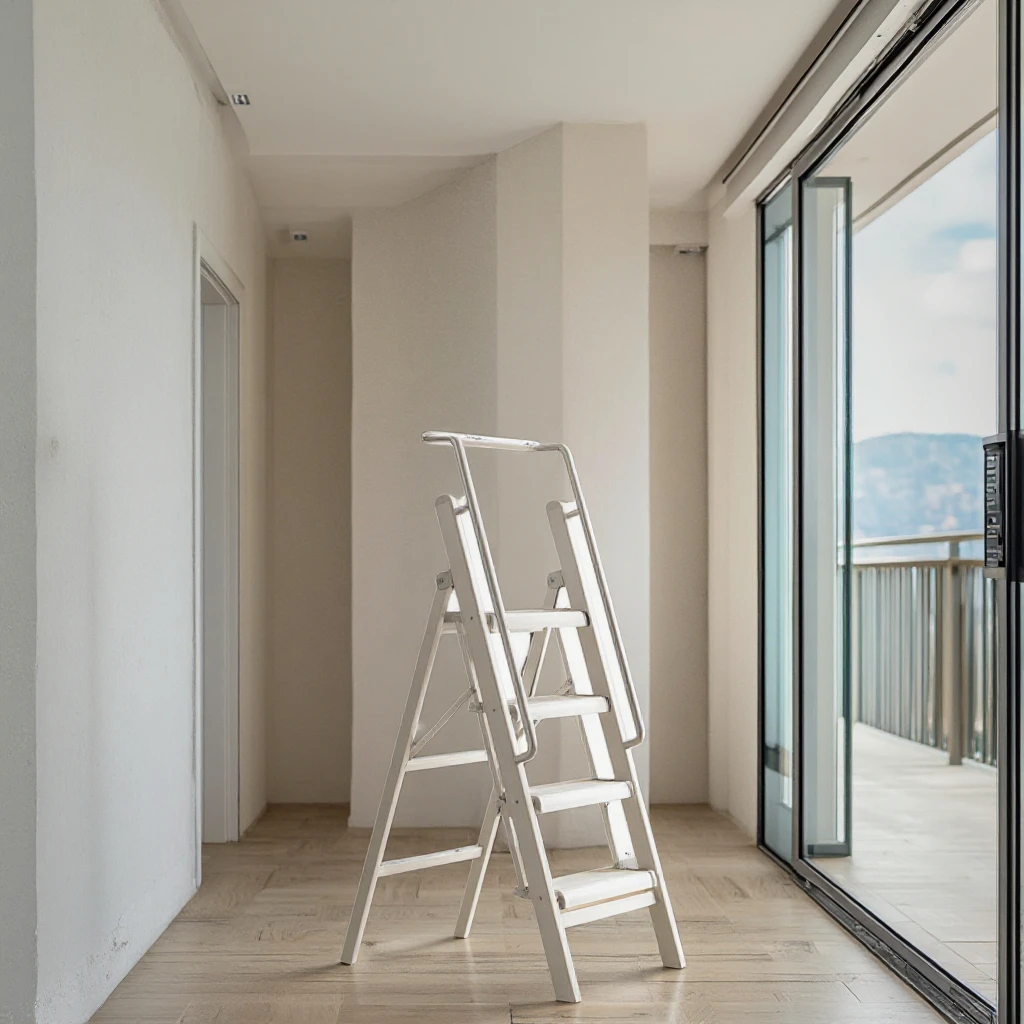 Telescoping Ladder Aluminum Lightweight Extension Ladder Heavy Duty 330lbs Max Capacity Multi-Purpose Collapsible Ladder