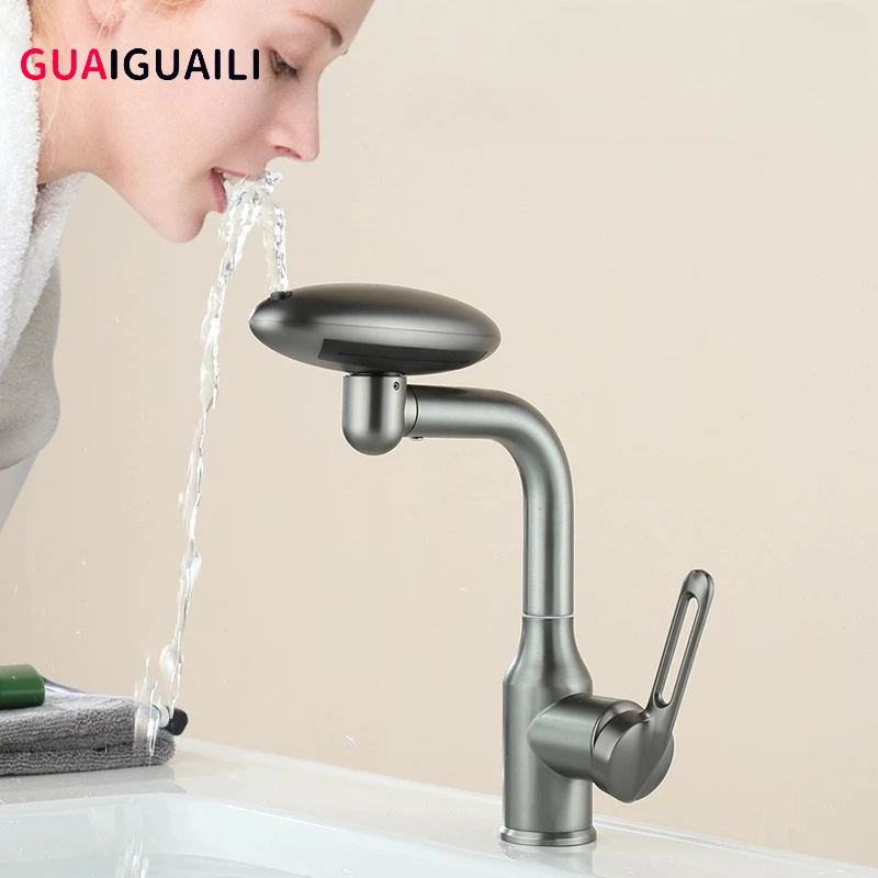 

Basin Faucets，360° swivelling tapsMultifunctional 4-mode water spray or cold water sink tap，Basin Faucets For Bathroom Kitchen