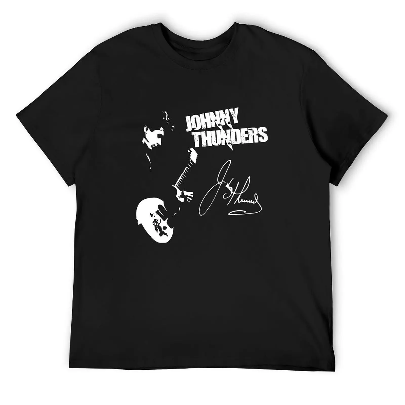 

Johnny Thunders Signature T-Shirt sports fans Blouse anime tshirts for men