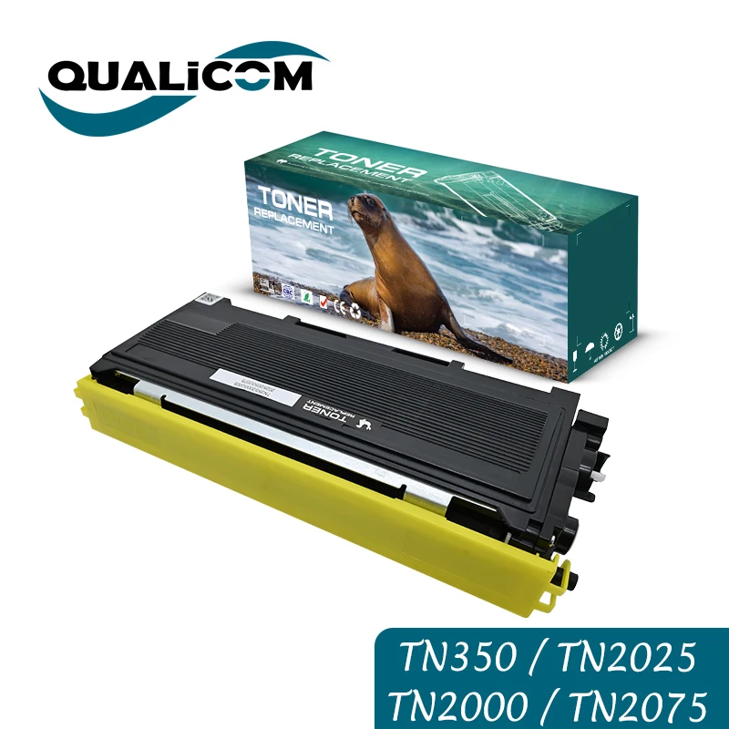 Qualicom TN350 TN2570 TN2000 TN2005 TN2025 Toner Cartridge Compatible for Brother HL-2070N HL-2040 MFC-7420 MFC-7820n DCP-7020