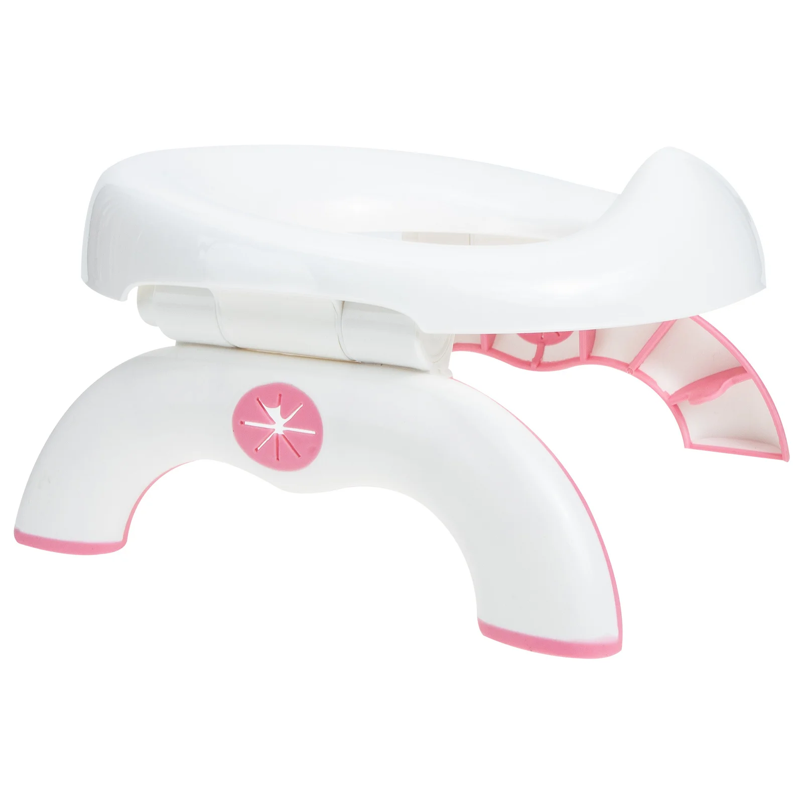 مقعد مرحاض محمول قابل للطي للأطفال الصغار من الأولاد والبنات مدرب نونية للسفر مدمج للاستخدام الخارجي للسيارة ومرحاض تدريب للأطفال