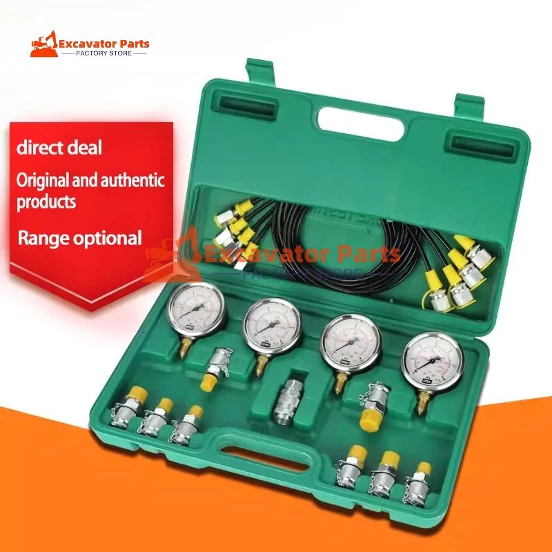 4 gauge hydraulic pressure measurement kit For Construction Machinery Diagnostic Tool hydraulic pressure gauge set