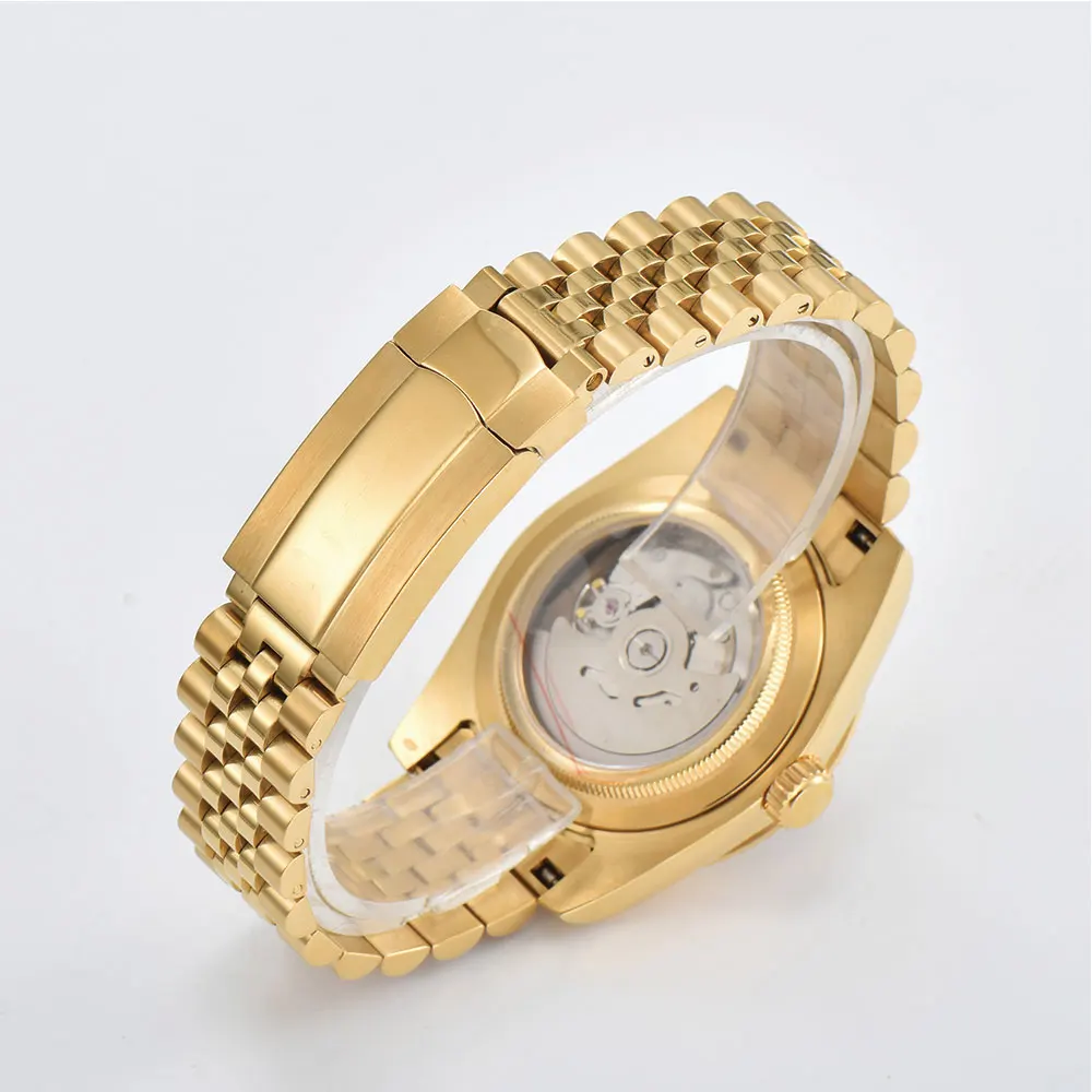 39mm luxury custom men's watch NH35 movement automatic mechanical watch Arab dial modified movement rotor sapphire glass