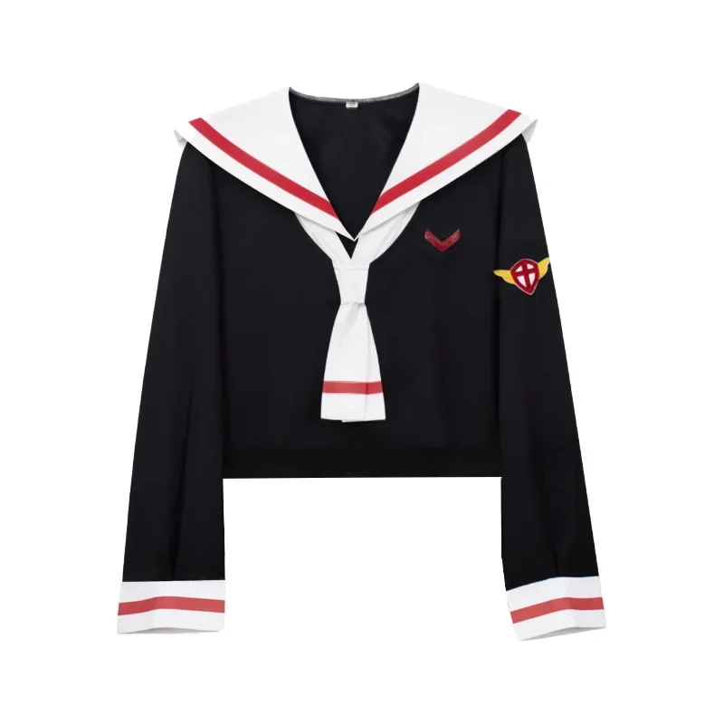 Disfraz de Cosplay de Anime Sakura para Halloween, Conjunto de Uniforme Escolar para Niños y Niñas, Serie de Uniformes de Marinero para el Campus