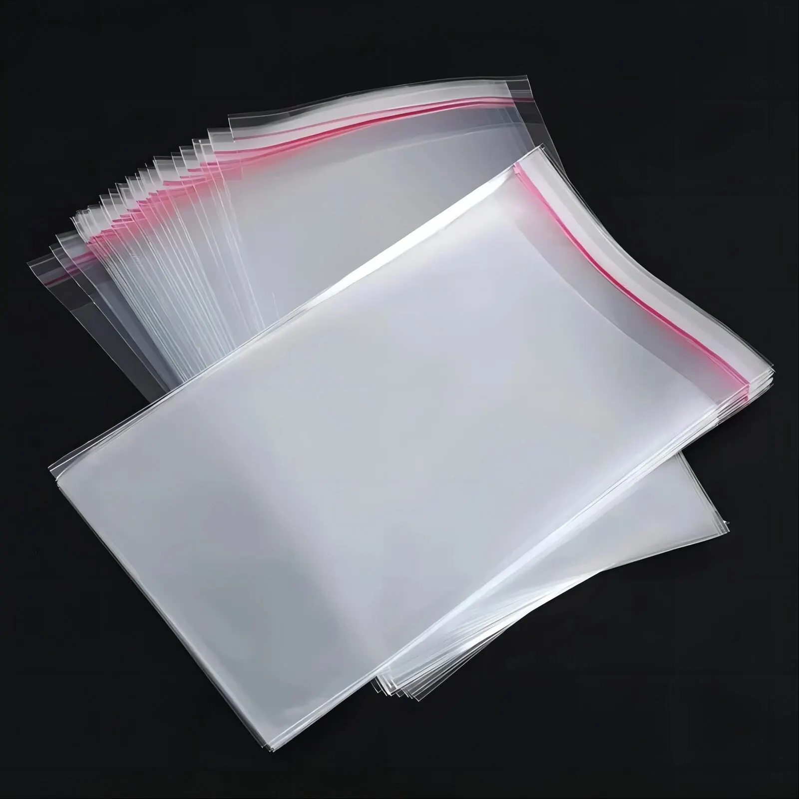 100Pcs Transparent Self-sealing Opp Bag Plastic Jewelry Gift Food Candy Chothes Cake Packaging