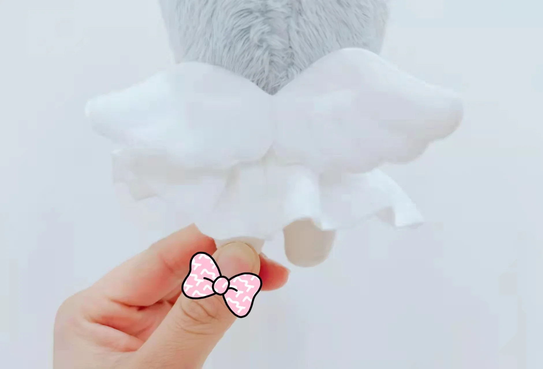 Cotton Doll Use Angel Demon Bat Feather Wings DIY Kawaii Doll Accessories Beautiful and Delicate Colorful Halloween Kids Gifts