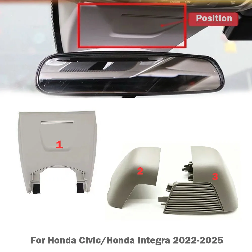 

Interior Rear View Mirror Cover Indoor Mirror Base Protective Plate Front ACC Cover For Honda Civic/ Integra 2022 2023 2024 2025