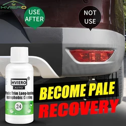 1Pcs Plastic Renovator 20/50/100ML Coating Auto Rubber Repair Clean Restore Gloss Black Shine Seal Brighten Retread Paint Care