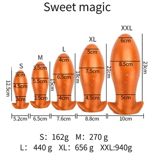 Telur Naga Besar Steker Anal Silikon Cair Lembut Nyaman Dipakai Dilator Anal Pria Masturbasi Vagina Wanita Mainan Seks Dewasa 8 sextoy naga penjualan terbaik - №