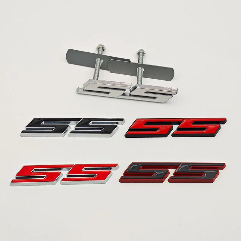 

3D Metal Car Rear Trunk Logo Badge Sticker Front Grille Emblem For Chevrolet SS Sport Camaro Cavalier Onix Cruze Aveo Silverado