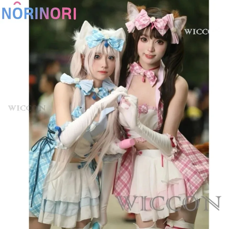 

25COSАниме игра Nekopara Vanilla Chocola Косплей Костюм Nekomimi Paradise парик с принтом наряд горничной женский сексуальный Kawaii карнавал S