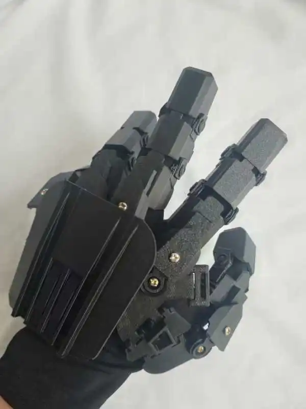 Multifunction Mechanical Wearable Hand Armor Tactical Punk Gloves Man Goth Techwear Style Cosplay Gloves Equipment