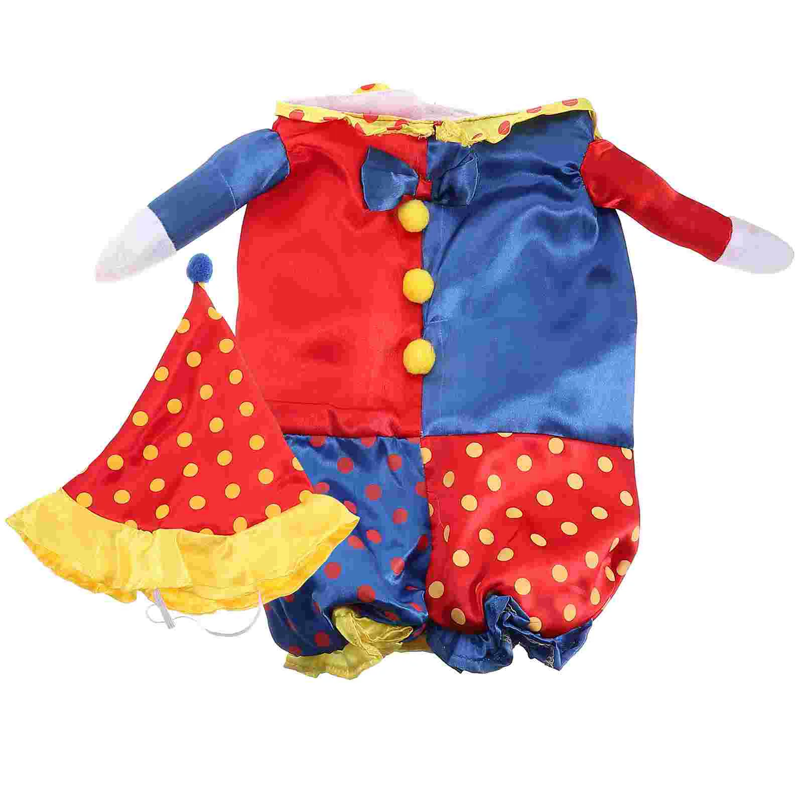 Sudaderas con capucha para perros, disfraz de Pennywise, ropa de vestir para mascotas con sombrero, prenda en forma de payaso