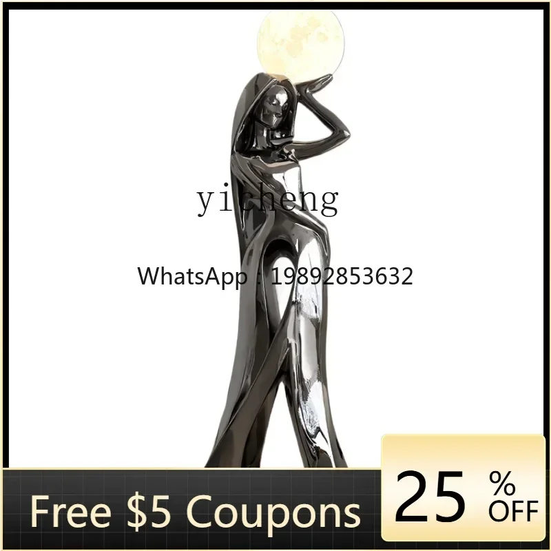 

L1 Living Room Large Art Floor Ornaments Light Luxury High-End TV Edge Decoration