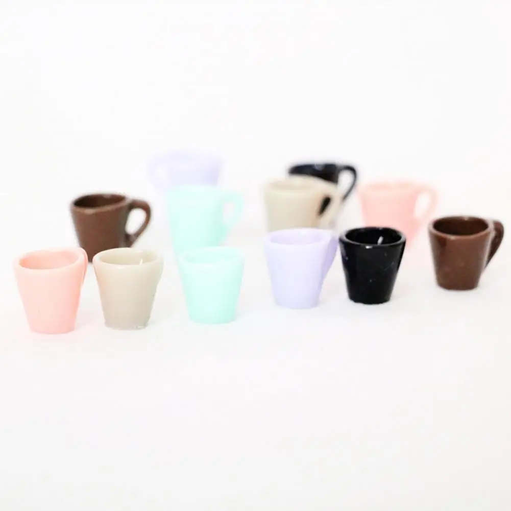 Soda Cup Model 5Pcs Small High Reduction Exquisite  Dollhouse Miniature Milk Tea Coffee Cup Micro Landscape