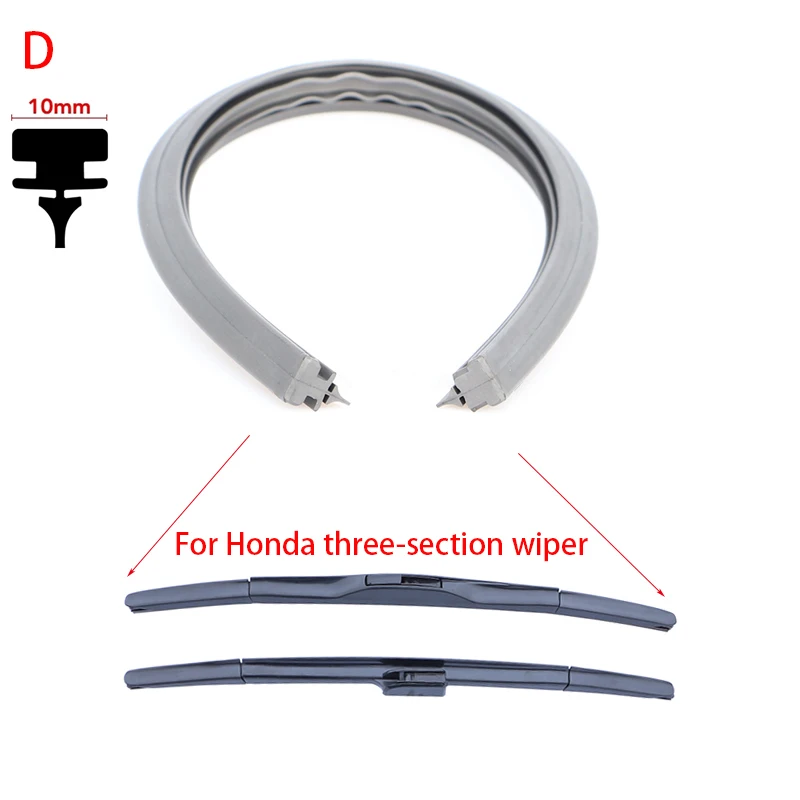 1x Car Wiper Rubber Refill For NISSAN Qashqai J11 Juke Serena Tiida Teana Almera Wiper Blade Accessories