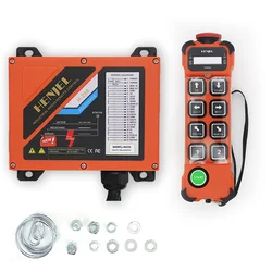 HENJEL H208 Crane Wireless Control Double Speed IP65 Dustproof And Waterproof Switch 12v 24v 110v Industrial Remote Control