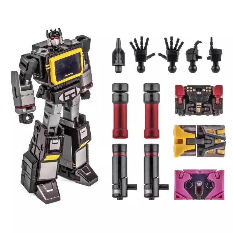 EN STOCK Transformation Newage H21 NA H21B Black Soundwave con cintas 10,5 cm Mini escala G1 figura de acción con caja