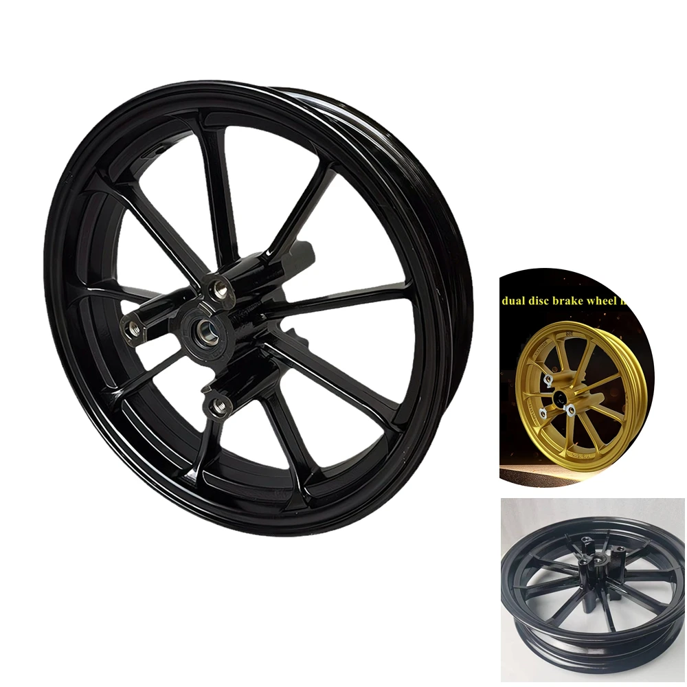 

Universal Motorcycle Modify 10/12 inch Dual Disc Brake Aluminum Wheel Hub Front Rim For CygnusX BWS RSZ CUXI Monkey M3 NIU N1S