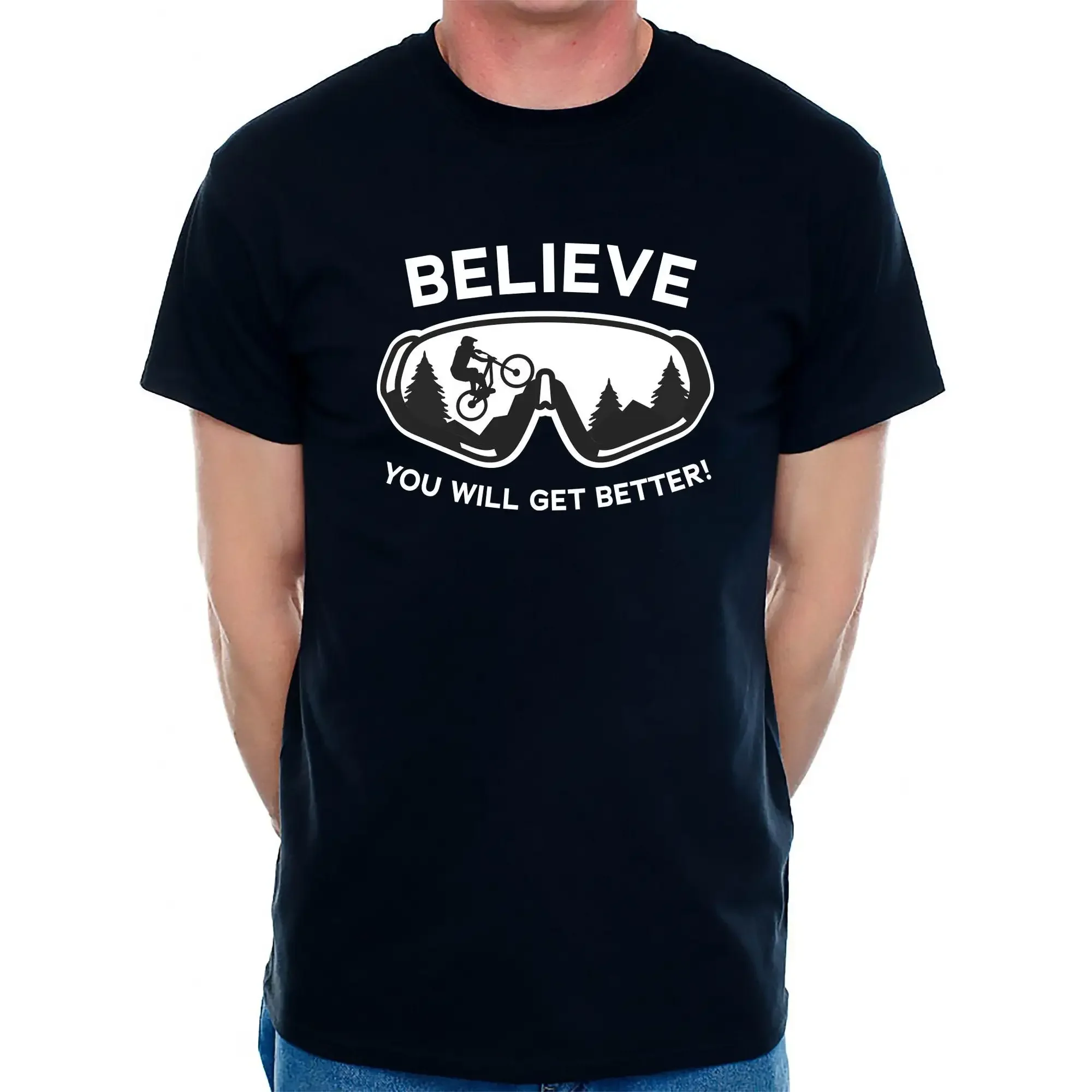 

Мужская футболка для горного велосипеда с мотивом Believe