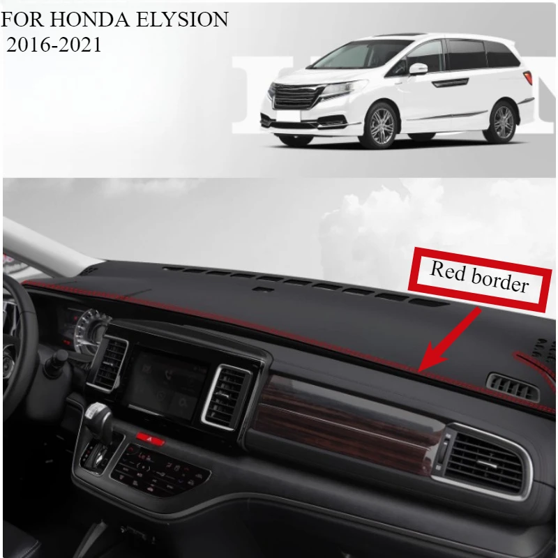 

FOR HONDA ELYSION 2016-2021 Car Dash Mat Dashmat Dashboard Mat Cover Sun Shade Dash Board Cover Carpet Accessories