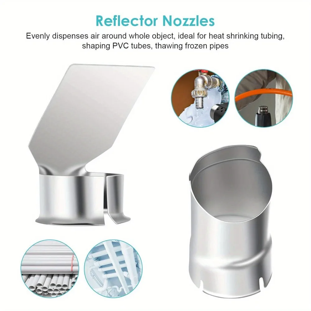 용접 스테이션용 9팩 35mm 열풍 노즐 교체 키트 - 전문 용접 도구용 정밀 노즐 액세서리