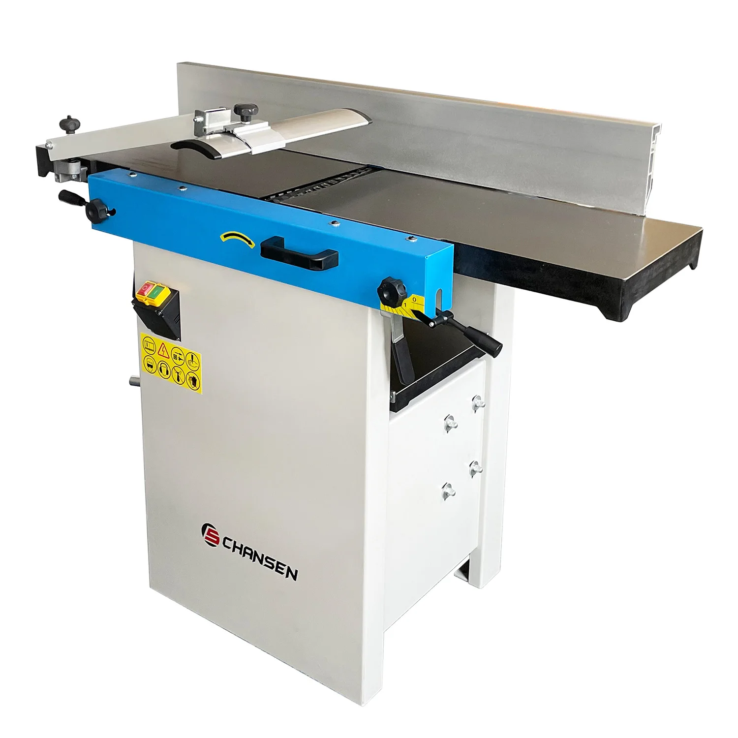 Item#CPT12 Industrial Woodworking Thicknesser Jointer Planer with Helical Cutterhead and 2HP Dust Collector CSD20A