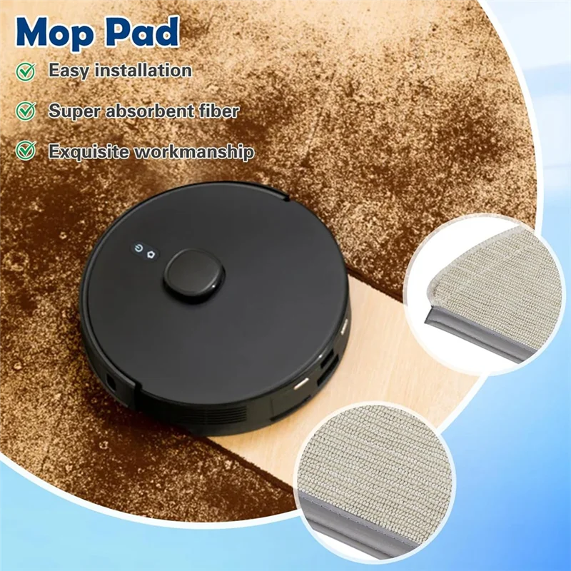 JDZD لـ Airrobo T20 جهاز آلي لتنظيف الأتربة فرشاة جانبية رئيسية فلتر Hepa ممسحة أكياس الغبار القماشية استبدال الملحقات