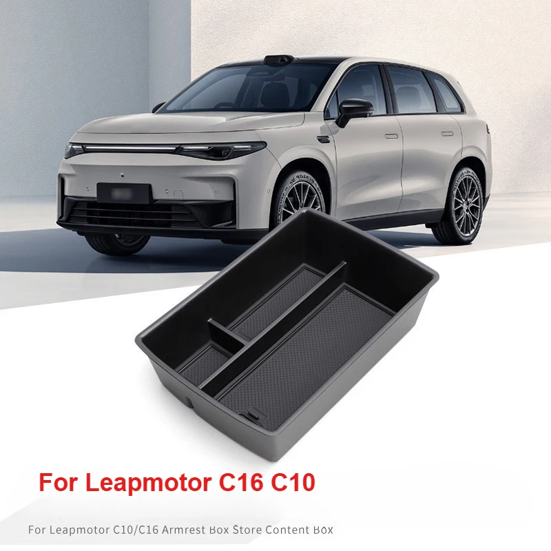

For Leapmotor C10 C16 Car Armrest Storage Box Organizer Case Modification Auto Interior Accessories Center Console Storage Tray