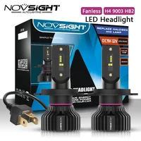 NOVSIGHT N31 H4 LED faro para coche LED motocicleta luz 9003 HB2 6500K 8000LM 50W 9-32V LED Auto faro antiniebla bombillas