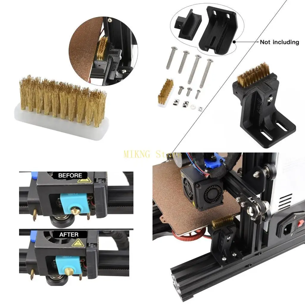 

Компактная латунная щетка для очистки медной проволоки для 3D-принтера Ender3 3pro 3max, лучшая распродажа