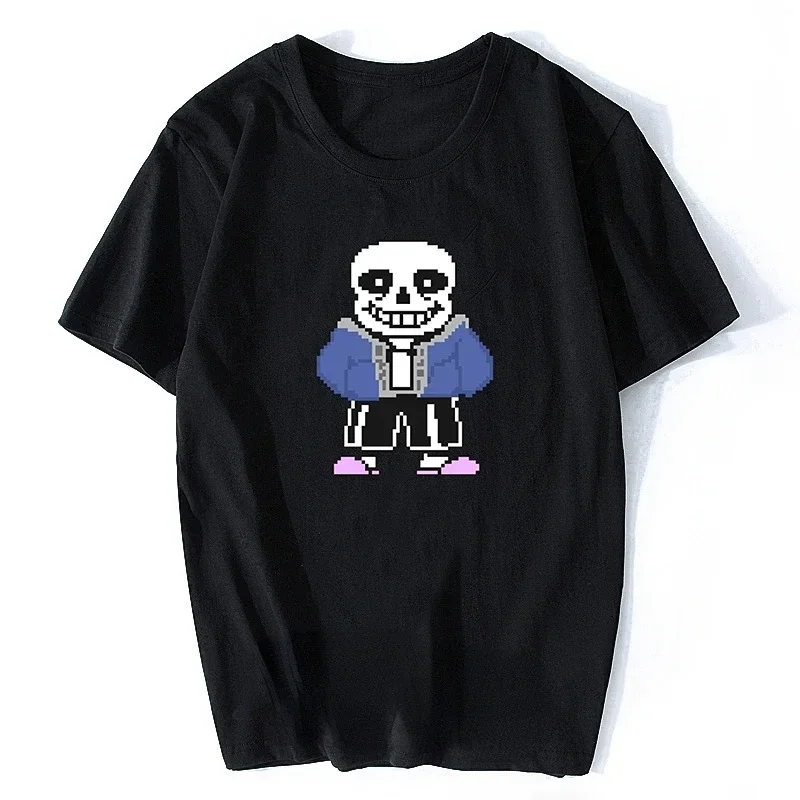 Skull Brother Sans &  T Shirt Short Sleeve Tees O-Neck Men/Male Summer Tops Papyrus Printed T-shirts Game Undertale T-Shirt tops