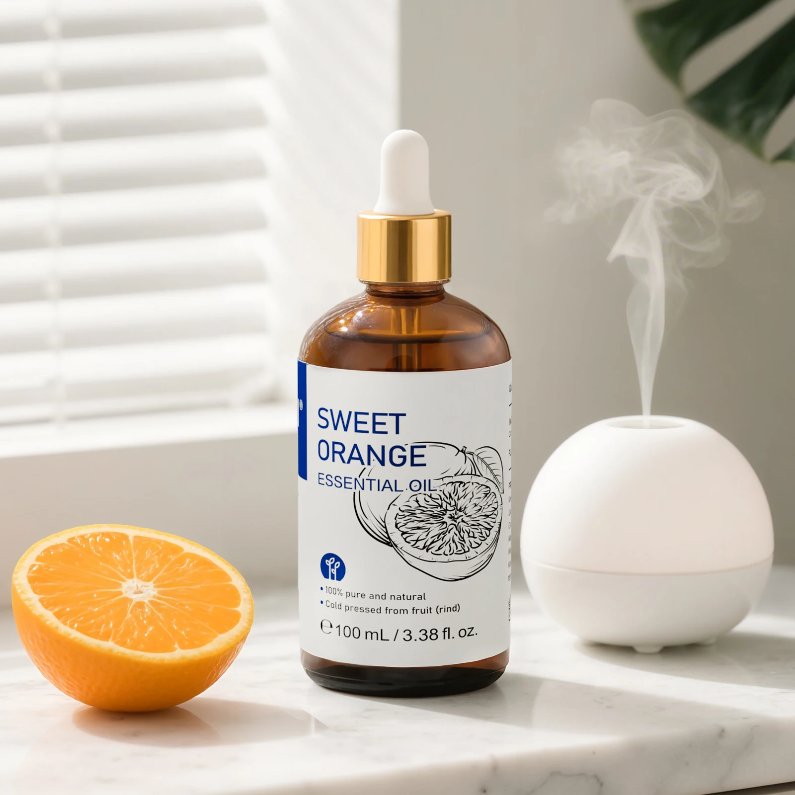 HIQILI aceites esenciales de naranja dulce 100ML hinojo Juniper baya ciprés aceite natural puro para difusor masaje aromaterapia