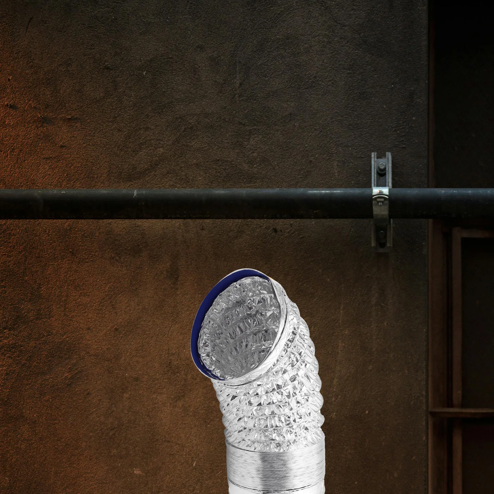 

2M 163Mm Aluminum Foil Duct Hose Fire Resistant Ventilation Ducting For Hvac Dryer Exhaust Air Duct Pipe Ventilation Hose