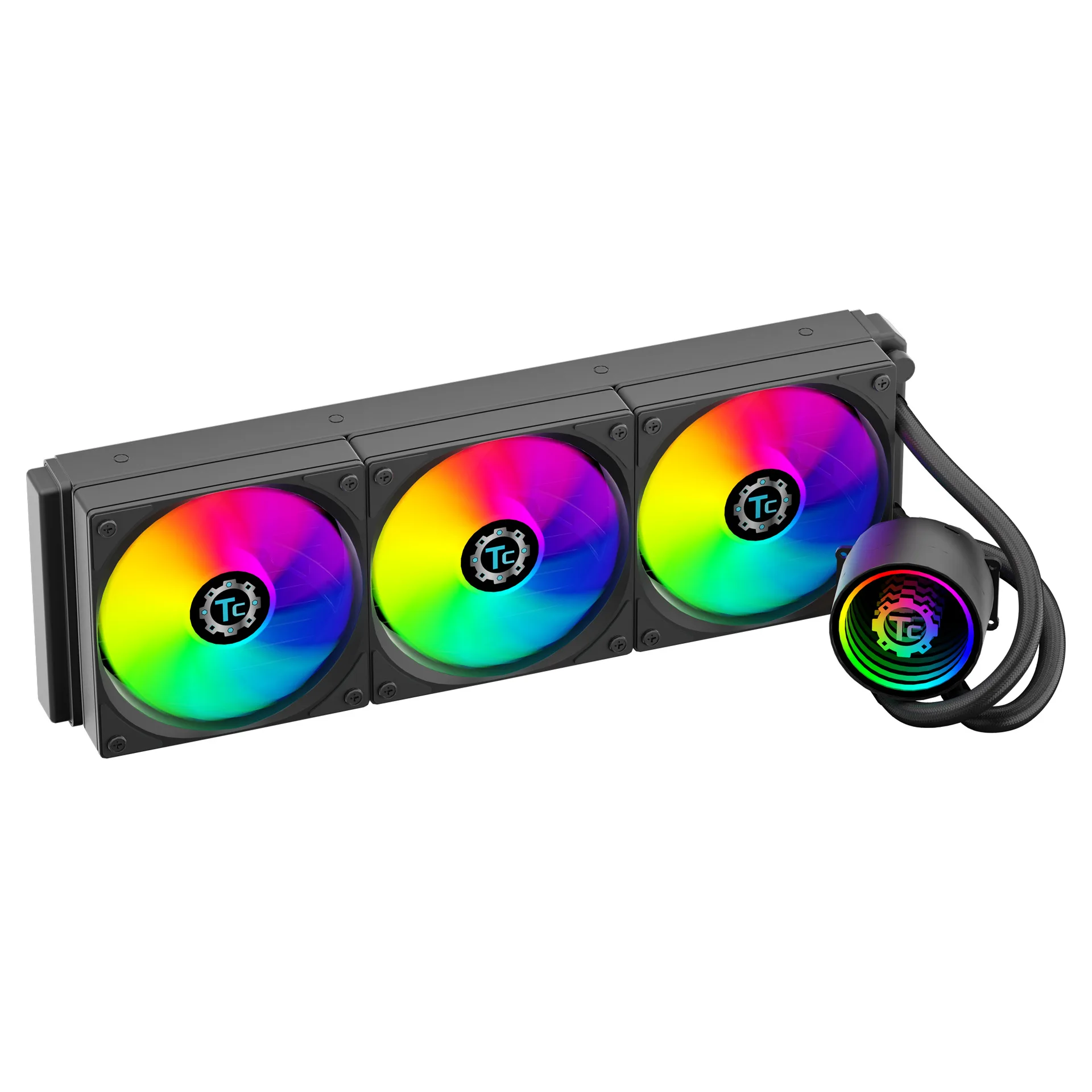 TC-S360 integrated water-cooled CPU radiator, ARGB infinite mirror cold head host computer heat dissipation