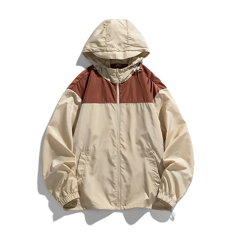 2024 High Quality Sunscreen Clothing UPF50+ Outdoor UV Resistant Cycling Sports Hooded Windbreaker Casual Versatile Couple Coat