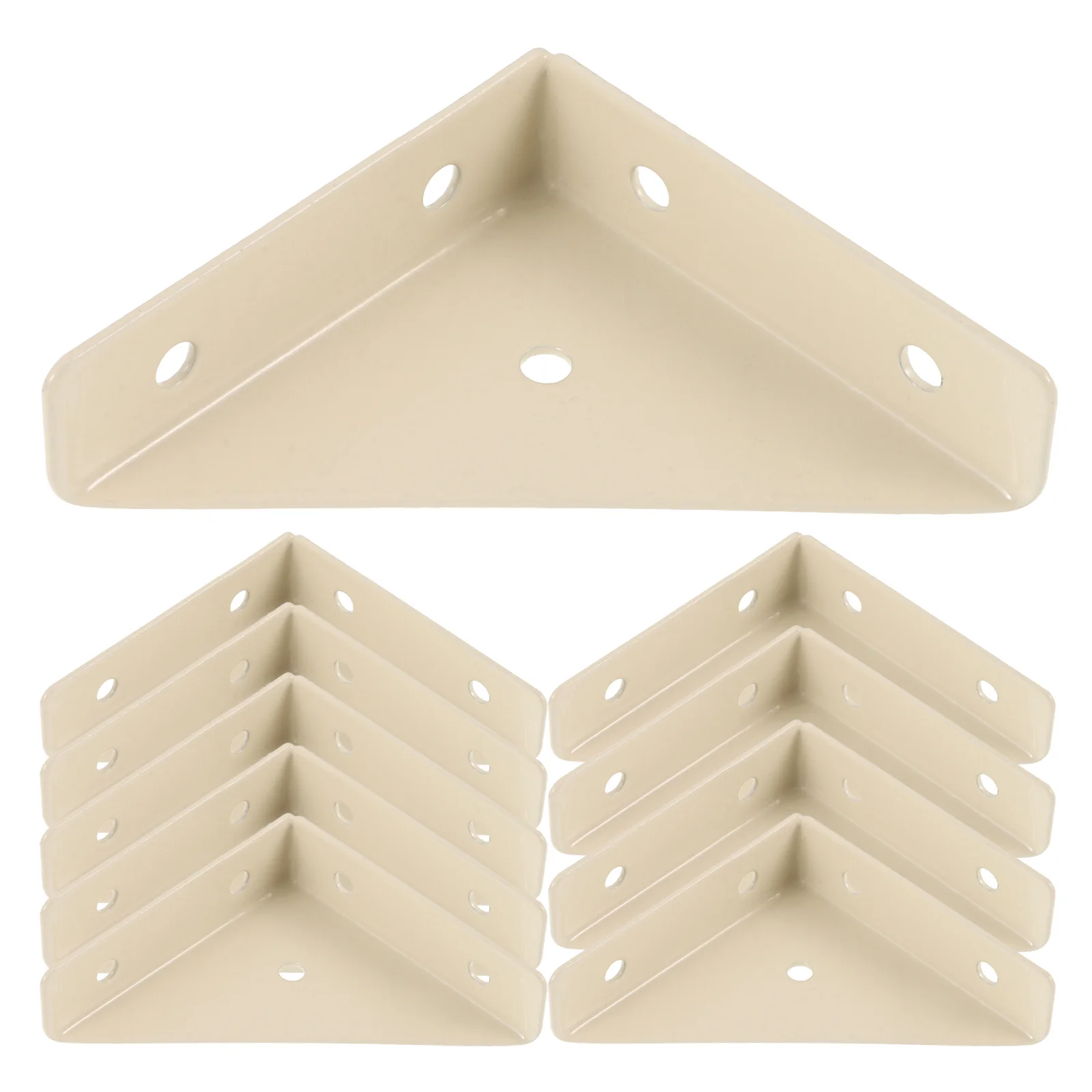 10Pcs Cold Rolled Steel Corner Brackets Bed Frame Support Stable Furniture Connectors Long Lasting Use Angle Corner Bracket