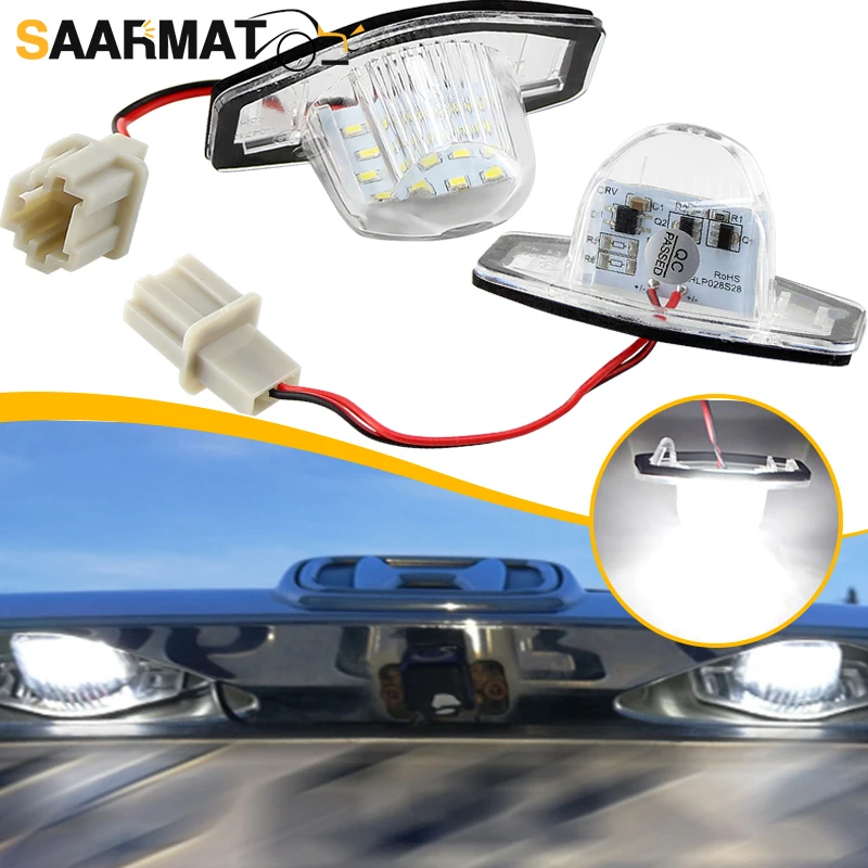 #34101S60013 For Honda Odyssey Fit Jazz CR-V Stream HR-V / Vezel Freed Insight LED Number Plate Lights Rear License Plate Lamps