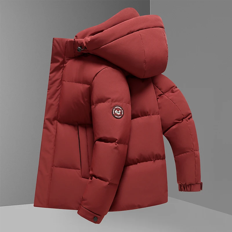 

Real Good 90% Duck Down Parkas Coat Men Winter Keep Warm Outdoor Hooded Jacket Male Classic Wind-Proof Duck Down Puffer Coat