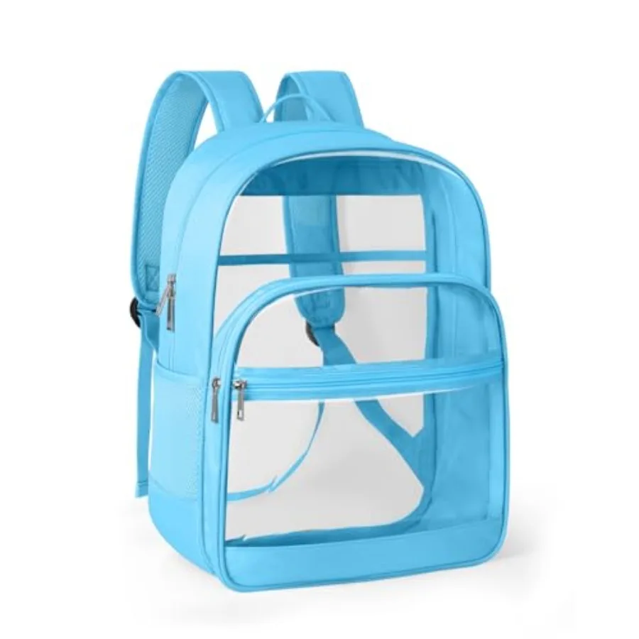 

Прозрачный рюкзак для школы из ткани и ПВХ с усиленными лямками для женщин и мужчин