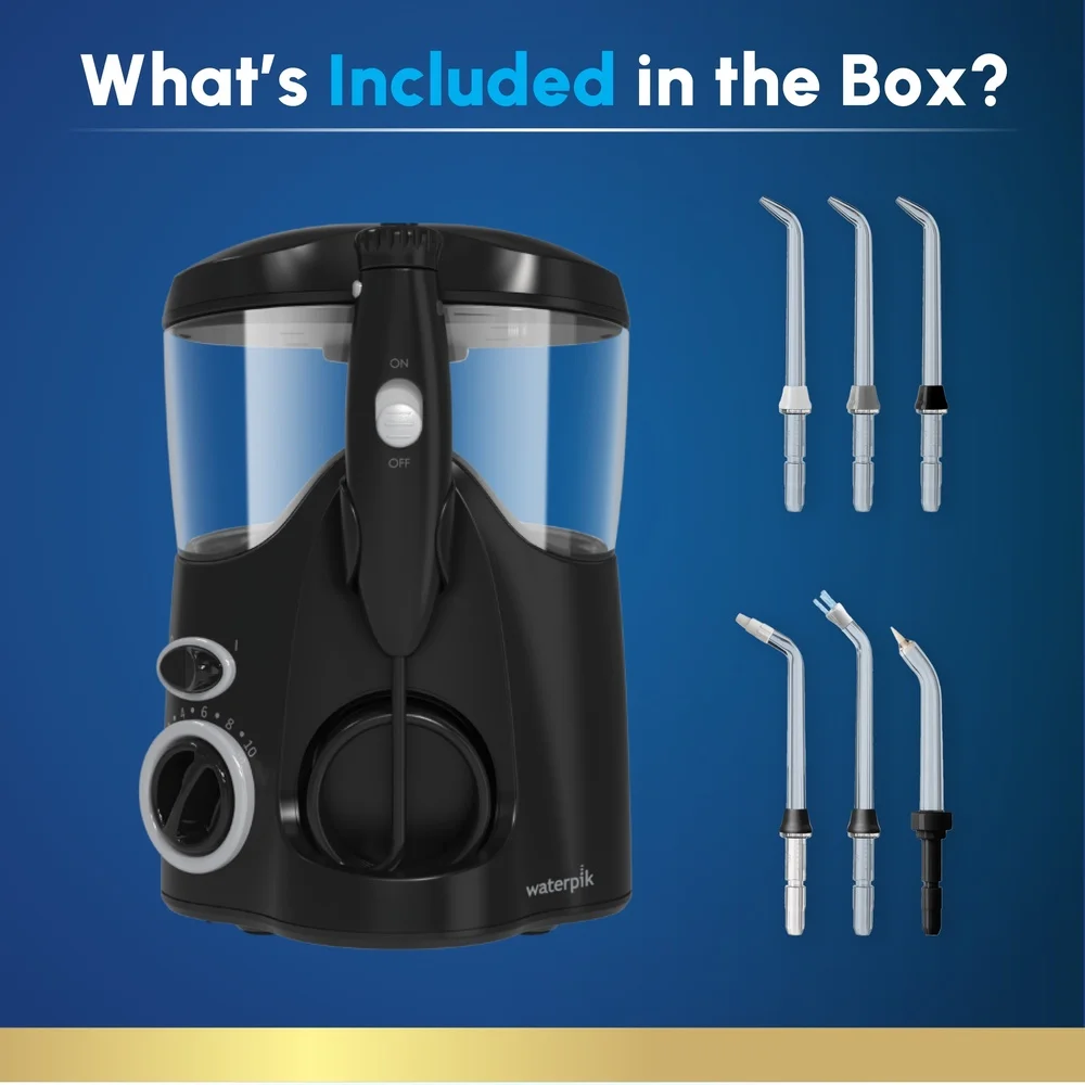 ウルトラウォーターフロッサー 10 つの圧力設定 6 つの専門的なヒント ADA 承認済み 理想的なブレース インプラント クラウン ブリッジ 口腔ヘルスケア